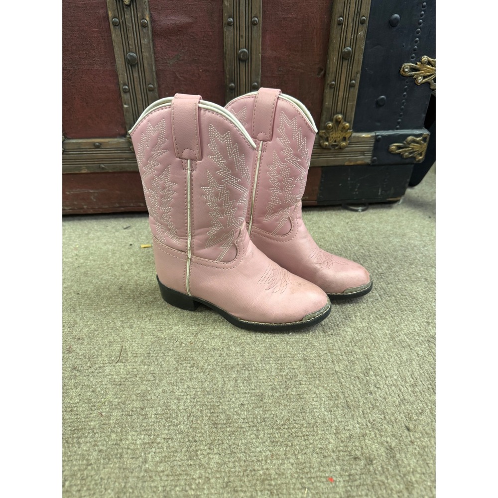 Durango Kids Rhinestone Pink Western Cowboy Boots BT568 Size 11D